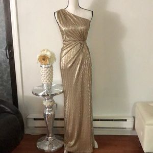 Laundry by Shelley Segal Gold Dress Long size 2